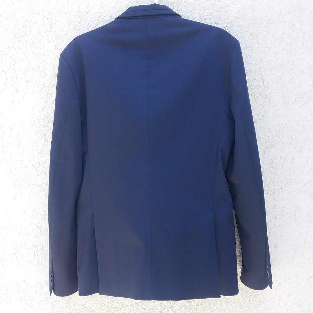 Zara Mens Navy Blue Suit Jacket - Picture 3 of 16